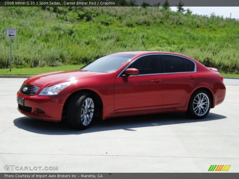 Garnet Ember Red / Graphite 2008 Infiniti G 35 S Sport Sedan