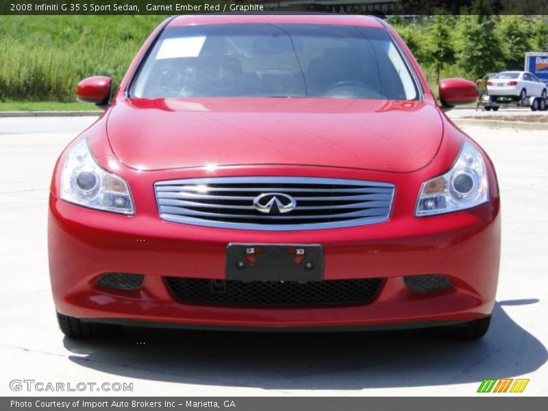 Garnet Ember Red / Graphite 2008 Infiniti G 35 S Sport Sedan