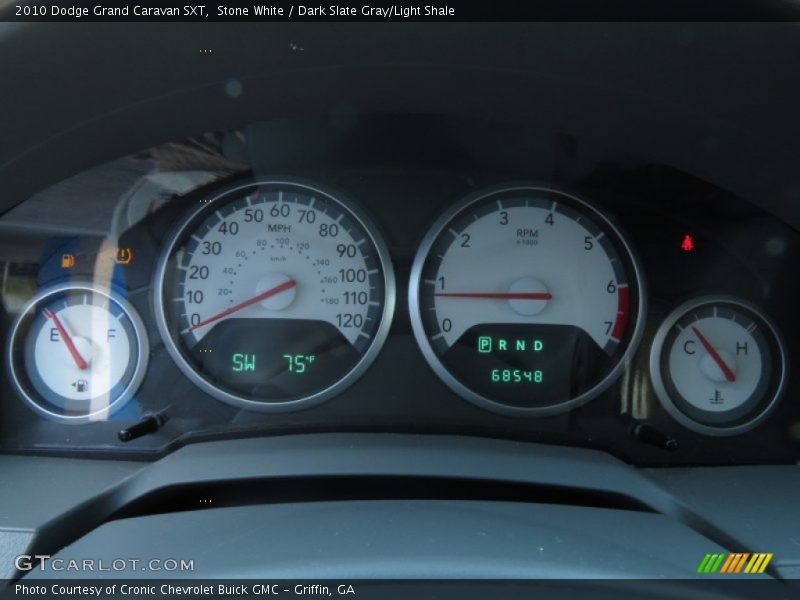 Stone White / Dark Slate Gray/Light Shale 2010 Dodge Grand Caravan SXT