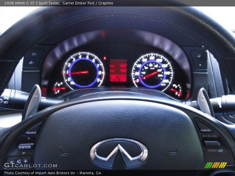 Garnet Ember Red / Graphite 2008 Infiniti G 35 S Sport Sedan