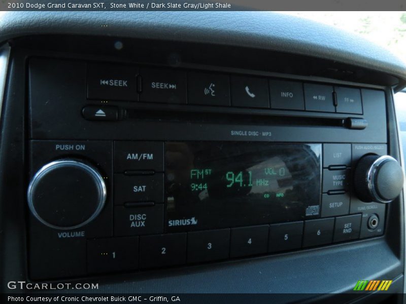 Stone White / Dark Slate Gray/Light Shale 2010 Dodge Grand Caravan SXT