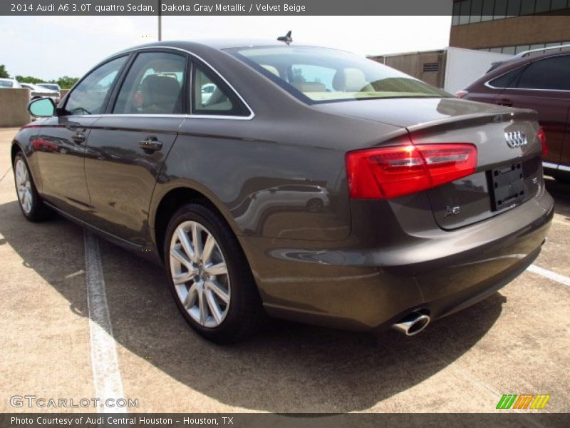 Dakota Gray Metallic / Velvet Beige 2014 Audi A6 3.0T quattro Sedan