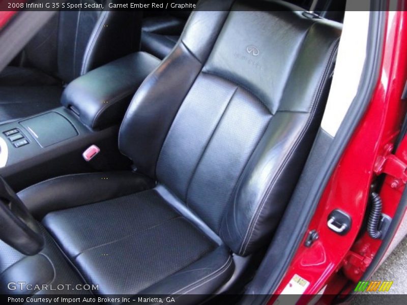 Garnet Ember Red / Graphite 2008 Infiniti G 35 S Sport Sedan
