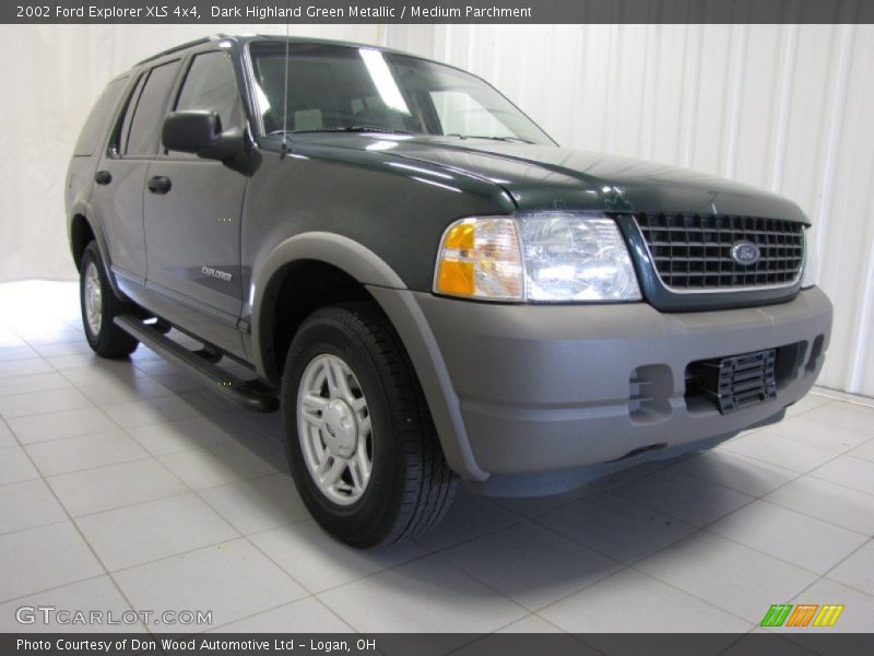 Dark Highland Green Metallic / Medium Parchment 2002 Ford Explorer XLS 4x4
