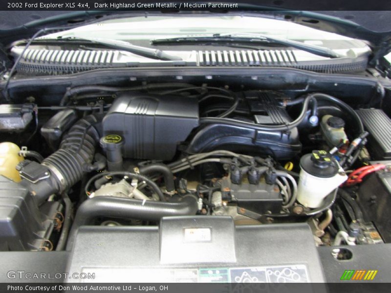 Dark Highland Green Metallic / Medium Parchment 2002 Ford Explorer XLS 4x4