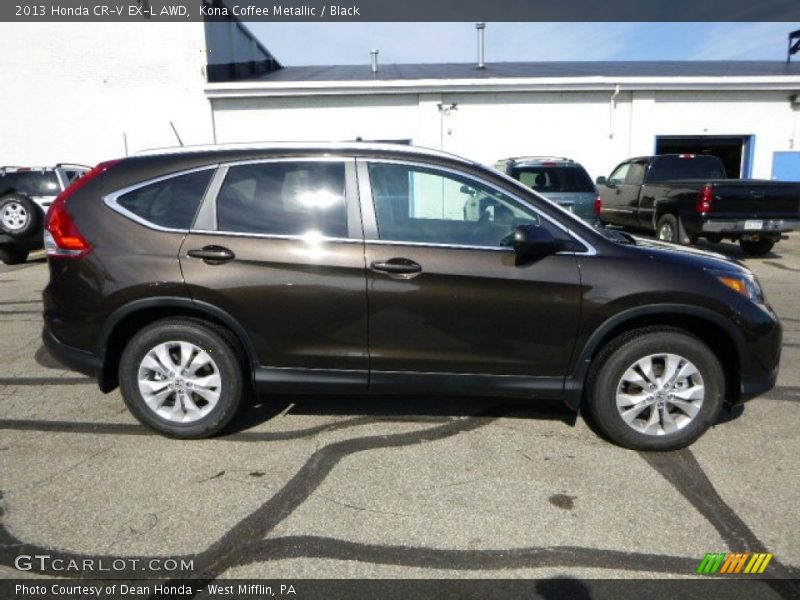 Kona Coffee Metallic / Black 2013 Honda CR-V EX-L AWD