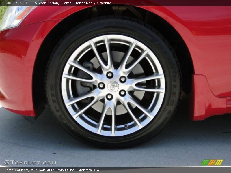 Garnet Ember Red / Graphite 2008 Infiniti G 35 S Sport Sedan