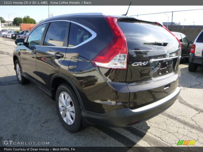 Kona Coffee Metallic / Black 2013 Honda CR-V EX-L AWD