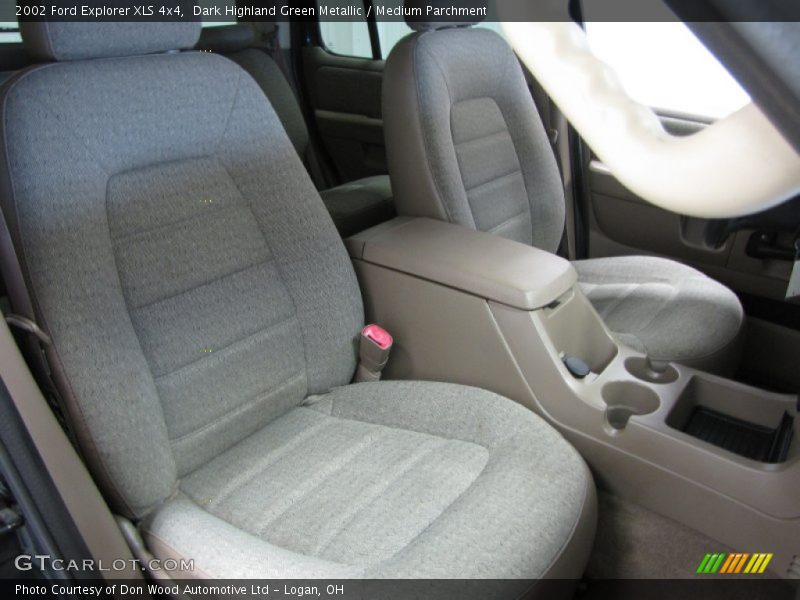 Dark Highland Green Metallic / Medium Parchment 2002 Ford Explorer XLS 4x4