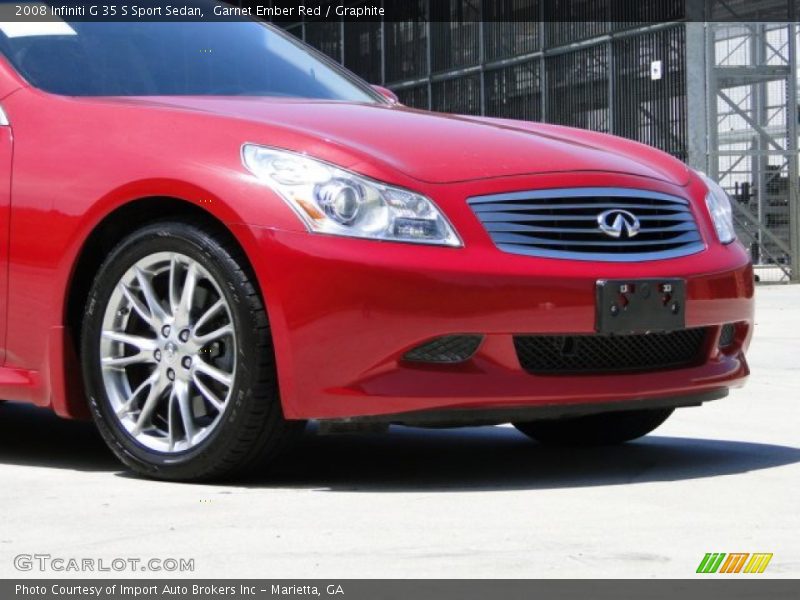 Garnet Ember Red / Graphite 2008 Infiniti G 35 S Sport Sedan