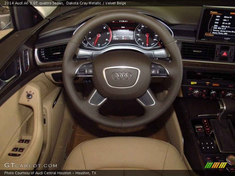 Dakota Gray Metallic / Velvet Beige 2014 Audi A6 3.0T quattro Sedan
