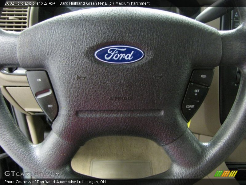 Dark Highland Green Metallic / Medium Parchment 2002 Ford Explorer XLS 4x4