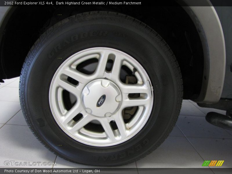 Dark Highland Green Metallic / Medium Parchment 2002 Ford Explorer XLS 4x4