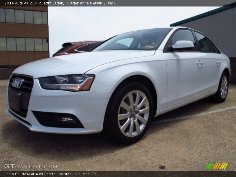 Glacier White Metallic / Black 2014 Audi A4 2.0T quattro Sedan