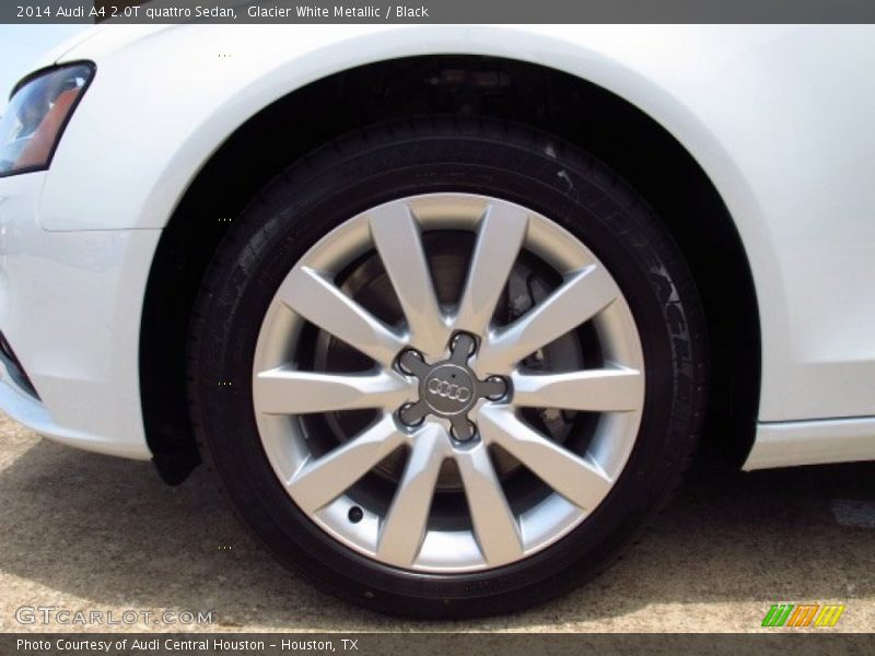 Glacier White Metallic / Black 2014 Audi A4 2.0T quattro Sedan