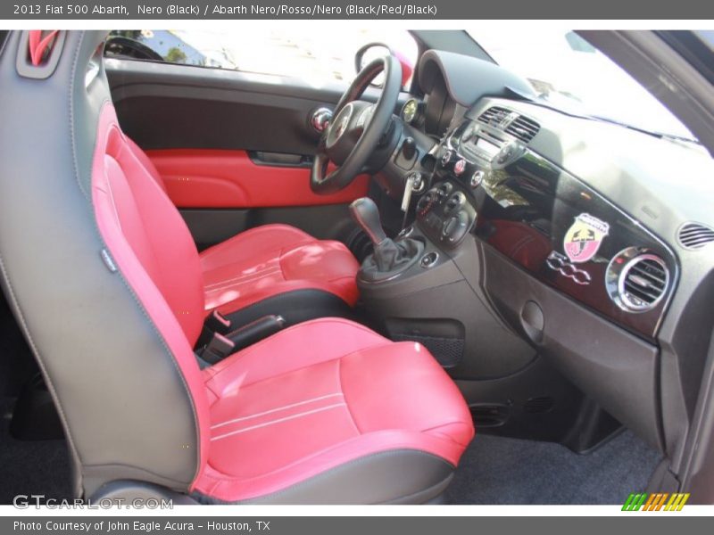  2013 500 Abarth Abarth Nero/Rosso/Nero (Black/Red/Black) Interior