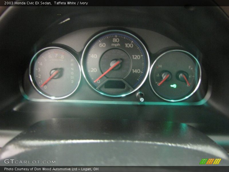 Taffeta White / Ivory 2003 Honda Civic EX Sedan