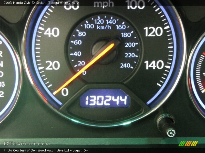 Taffeta White / Ivory 2003 Honda Civic EX Sedan