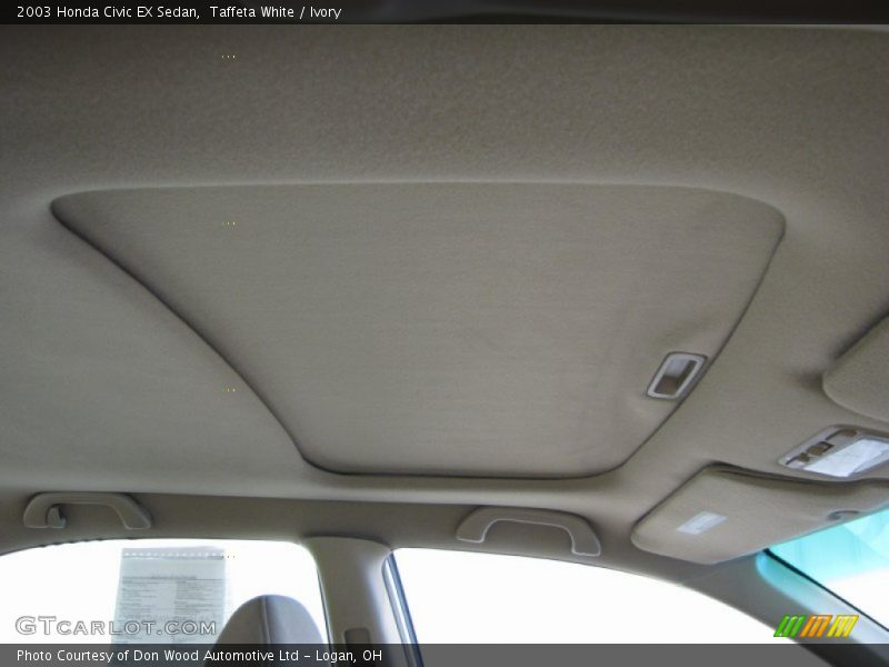 Taffeta White / Ivory 2003 Honda Civic EX Sedan