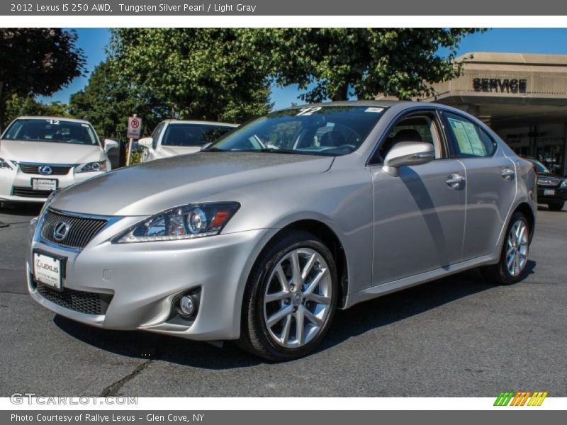 Tungsten Silver Pearl / Light Gray 2012 Lexus IS 250 AWD
