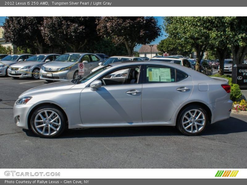 Tungsten Silver Pearl / Light Gray 2012 Lexus IS 250 AWD