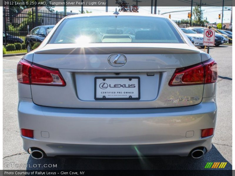 Tungsten Silver Pearl / Light Gray 2012 Lexus IS 250 AWD