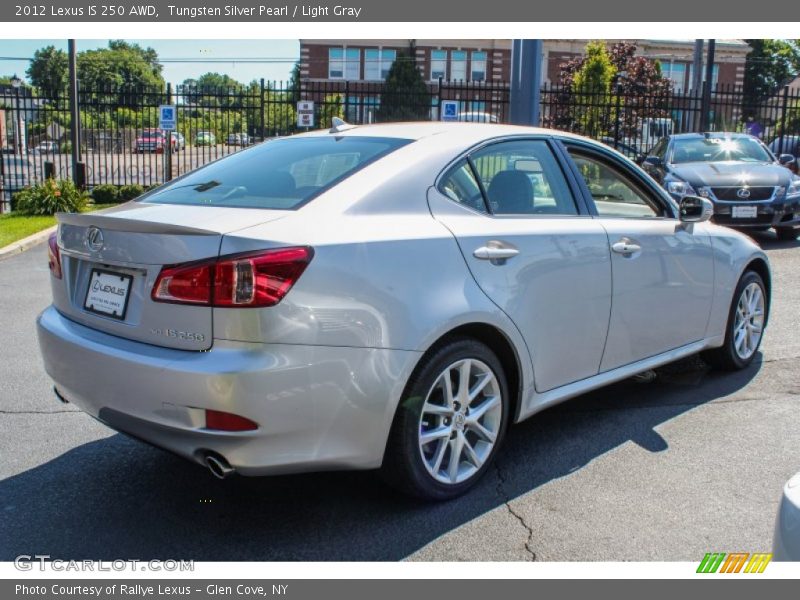Tungsten Silver Pearl / Light Gray 2012 Lexus IS 250 AWD