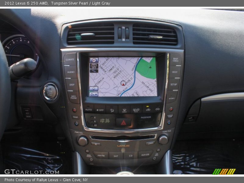 Tungsten Silver Pearl / Light Gray 2012 Lexus IS 250 AWD