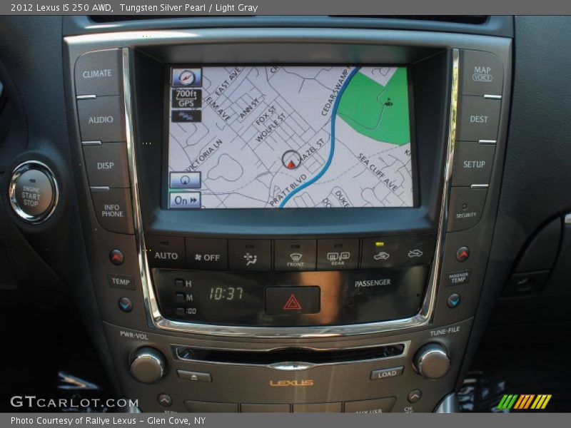 Tungsten Silver Pearl / Light Gray 2012 Lexus IS 250 AWD