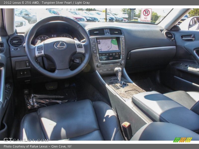 Tungsten Silver Pearl / Light Gray 2012 Lexus IS 250 AWD