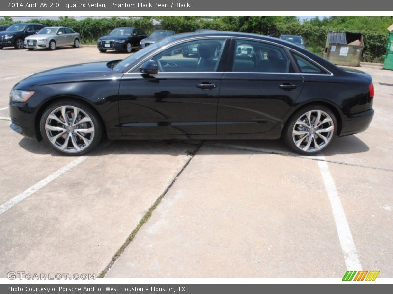 Phantom Black Pearl / Black 2014 Audi A6 2.0T quattro Sedan