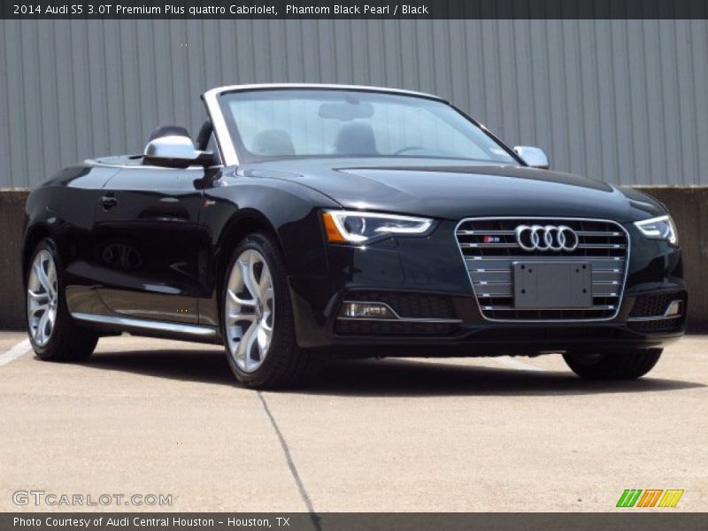 Phantom Black Pearl / Black 2014 Audi S5 3.0T Premium Plus quattro Cabriolet