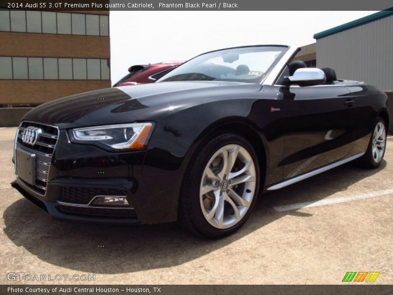 Phantom Black Pearl / Black 2014 Audi S5 3.0T Premium Plus quattro Cabriolet