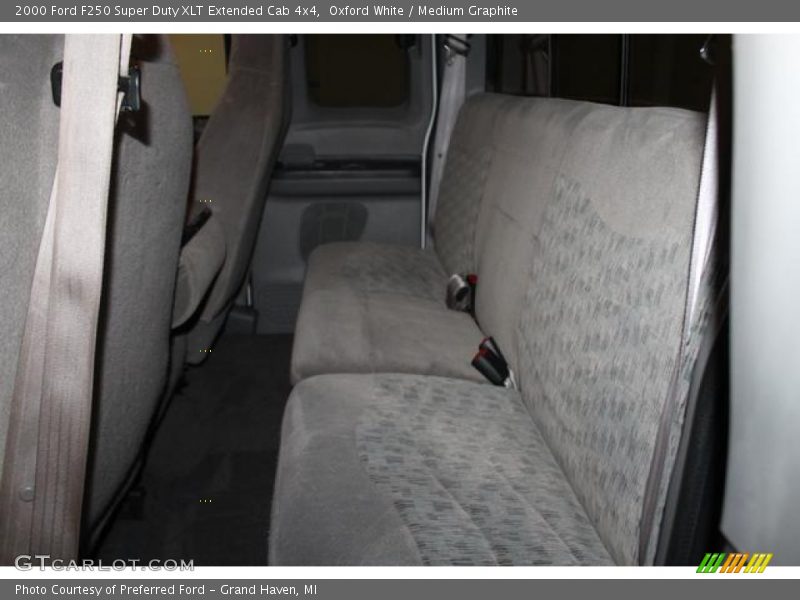 Oxford White / Medium Graphite 2000 Ford F250 Super Duty XLT Extended Cab 4x4