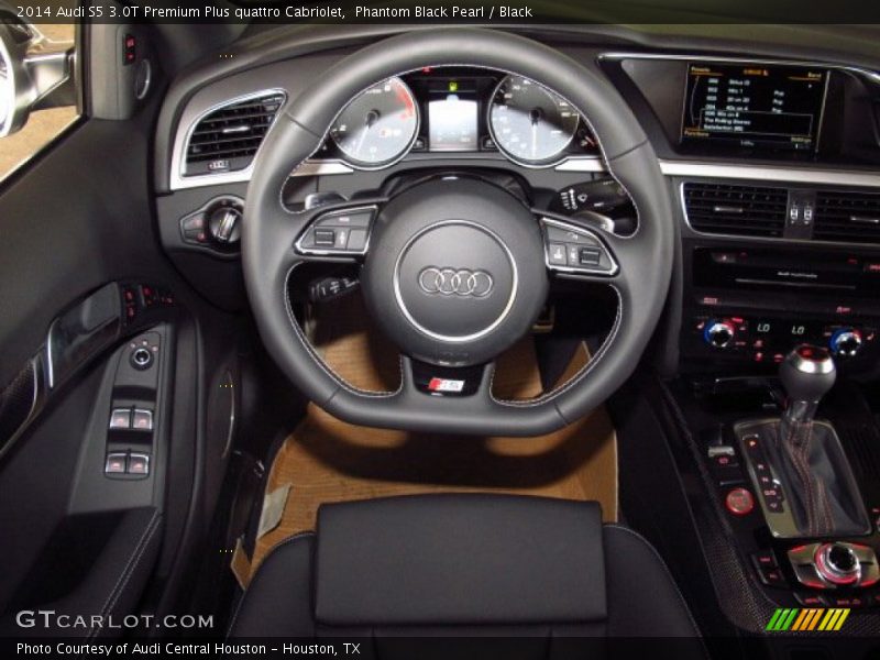 Phantom Black Pearl / Black 2014 Audi S5 3.0T Premium Plus quattro Cabriolet