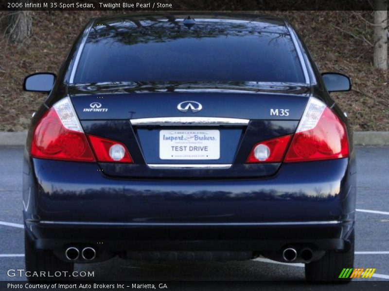 Twilight Blue Pearl / Stone 2006 Infiniti M 35 Sport Sedan