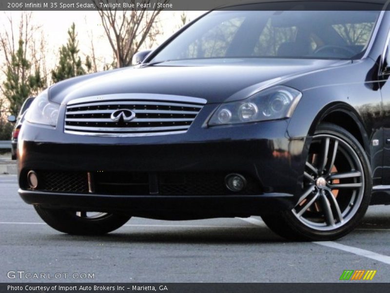 Twilight Blue Pearl / Stone 2006 Infiniti M 35 Sport Sedan