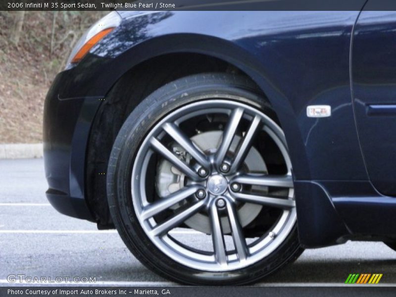 Twilight Blue Pearl / Stone 2006 Infiniti M 35 Sport Sedan