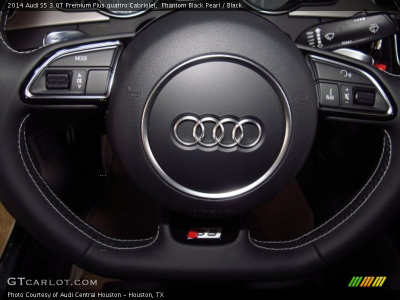 Phantom Black Pearl / Black 2014 Audi S5 3.0T Premium Plus quattro Cabriolet