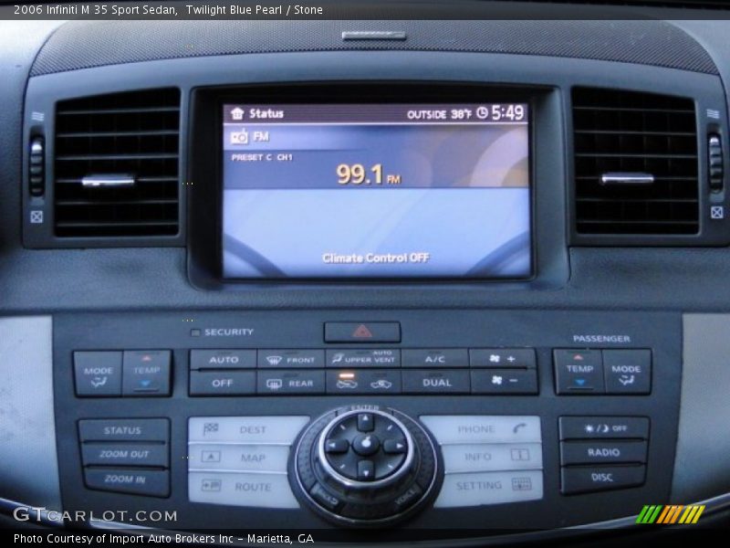 Twilight Blue Pearl / Stone 2006 Infiniti M 35 Sport Sedan