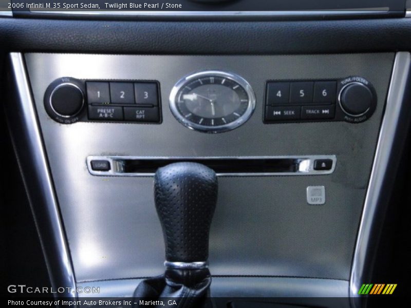 Twilight Blue Pearl / Stone 2006 Infiniti M 35 Sport Sedan