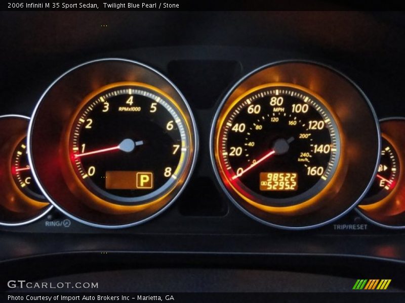 Twilight Blue Pearl / Stone 2006 Infiniti M 35 Sport Sedan