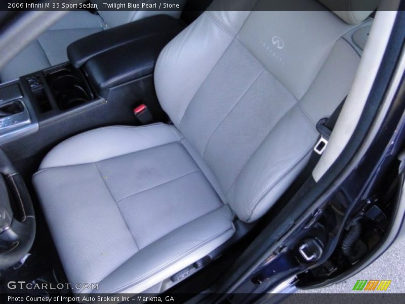 Twilight Blue Pearl / Stone 2006 Infiniti M 35 Sport Sedan