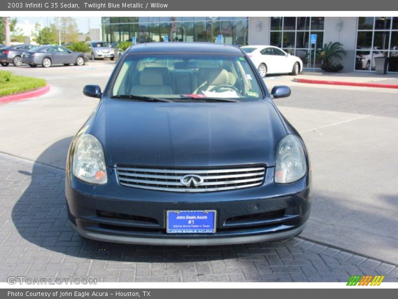 Twilight Blue Metallic / Willow 2003 Infiniti G 35 Sedan