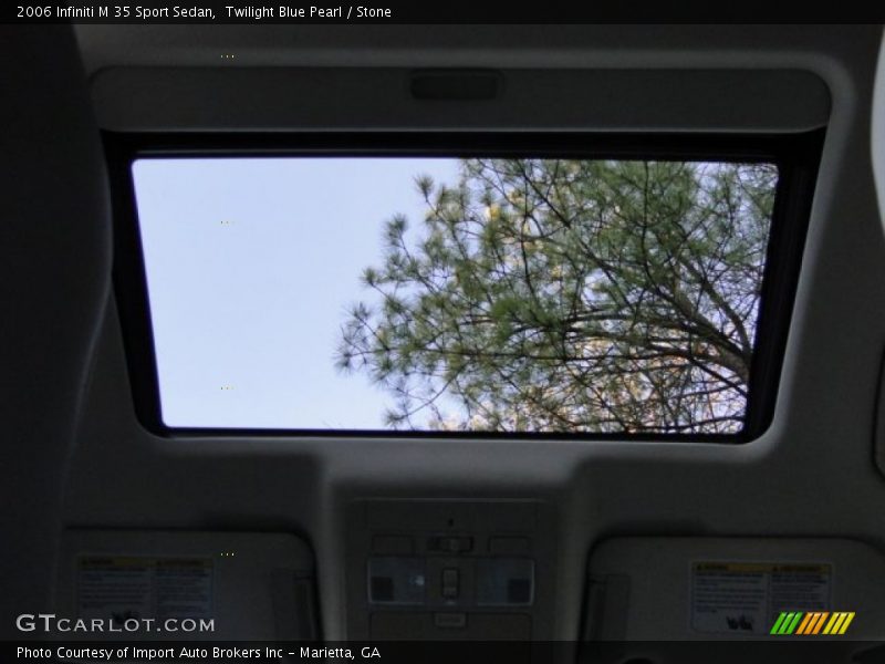 Twilight Blue Pearl / Stone 2006 Infiniti M 35 Sport Sedan