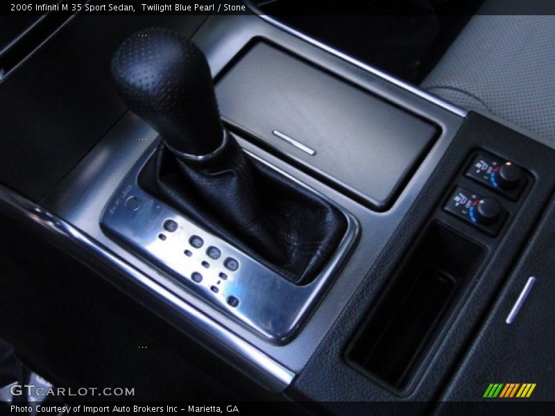Twilight Blue Pearl / Stone 2006 Infiniti M 35 Sport Sedan