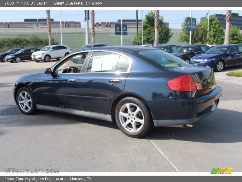 Twilight Blue Metallic / Willow 2003 Infiniti G 35 Sedan
