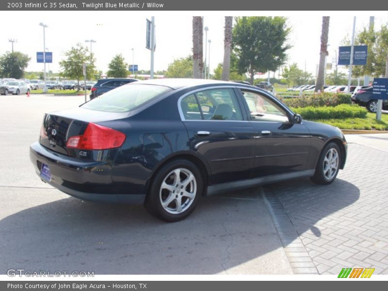 Twilight Blue Metallic / Willow 2003 Infiniti G 35 Sedan