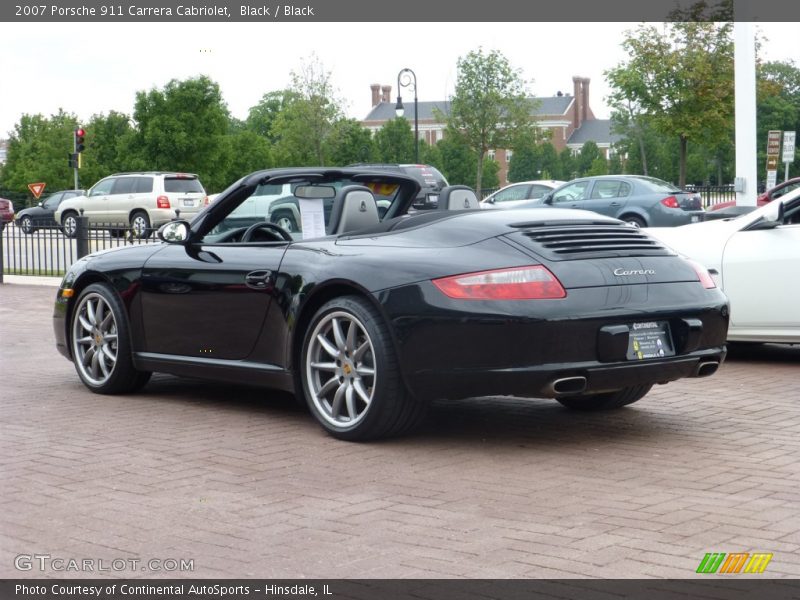 Black / Black 2007 Porsche 911 Carrera Cabriolet