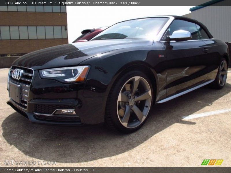 Phantom Black Pearl / Black 2014 Audi S5 3.0T Premium Plus quattro Cabriolet